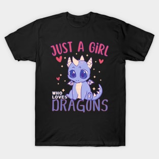 Just a Girl Who Loves Dragons T-Shirt